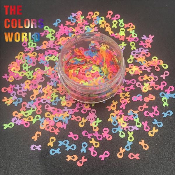 

tct-310 awareness ribbon nails glitter nail art diy decoration gel body art decorations makeup craft tumblers party supplies, Silver;gold