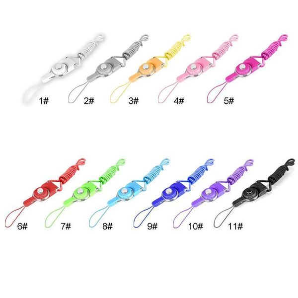 

detachable cell phone strap neck lanyard braided neck nylon hang rope for mobile phone badge camera mp3 usb id cards mixed color supported