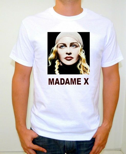 

singer madonna madame x white cotton t shirt size medium