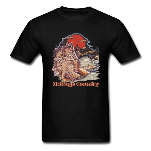 

cottage country t-shirt for man retro vintage t shirt japan style tshirts o neck 100% cotton tee boyfriend gift clothing