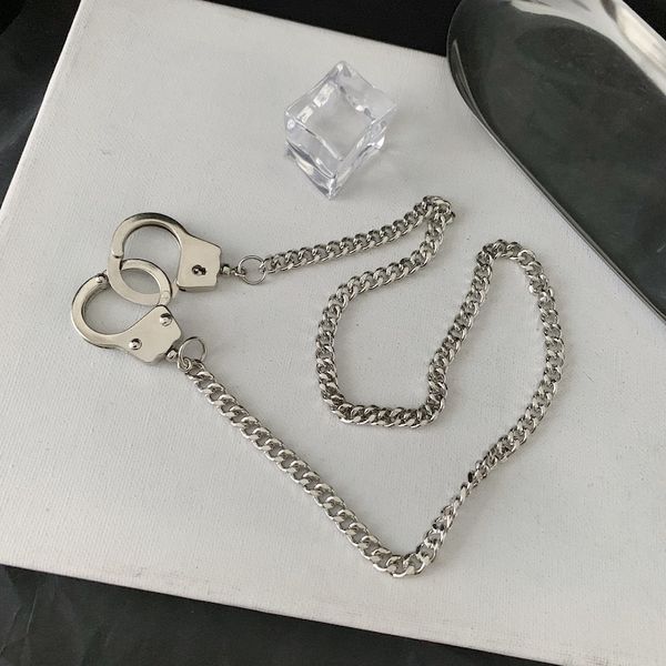 

fashion punk hip hop necklace retro pendant jewelry tide sweater chain sale, Silver
