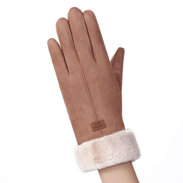 

womens fashion winter outdoor sport warm gloves mittens eldiven solid pink guantes femme 2020 w1009, Blue;gray