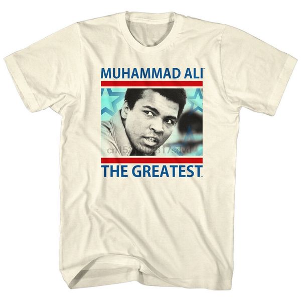 

muhammad ali the greatest young portrait mens t shirt stars boxing legend ivory 2020 tee