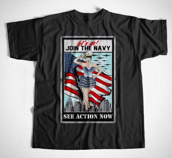 

2019 men's fashion t-shirt chick navy s-xxl airforce usa us america amerika bomb pinup comic army summer style
