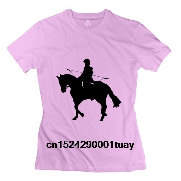 

women's personalize riding horse shoot t-shirt