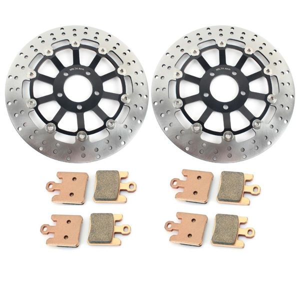 

bikingboy 300mm front brake disks discs rotors pads for zx-12r ninja zx1200b b3 b4 04 05 2004 2005