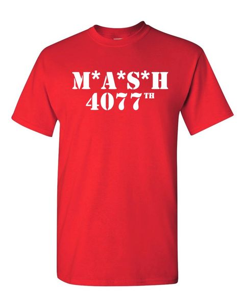 

m*a*s*h 4077th t-shirt classic funny party vintage tv usa army 2019 new brand sale 100 % cotton funny shirts
