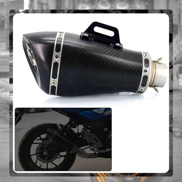 

for 899 959 1199 1299 panigale m1100 daivel daivels inlet 51mm motorcycle modified carbon fiber exhaust muffler pipe