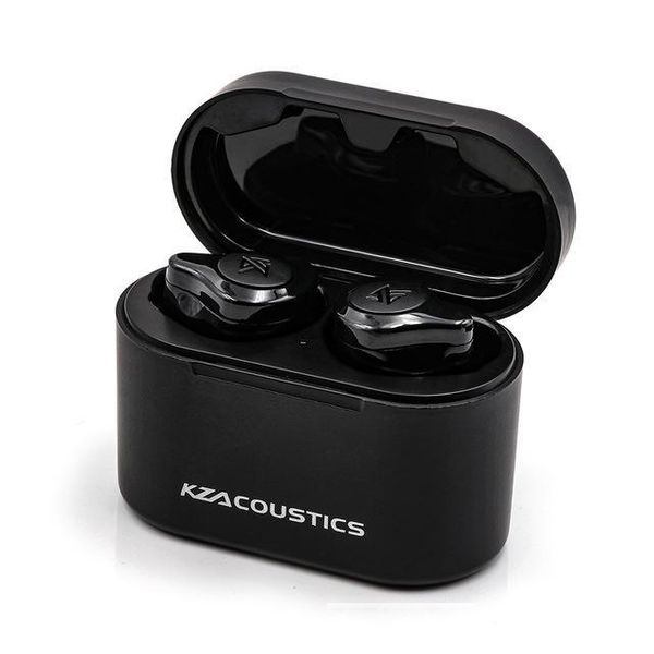 

portable audio video earphones headphones kz s2 1dd 1ba hyrbid hifi tws true wireles bluetooth 5.0 in ear monitor with realtek 8763 noise