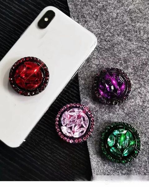 

finger ring holder 360 rotate phone stand mobile phone holder finger ring stand for iphone 11 pro lg samsung luxury bling diamond stone