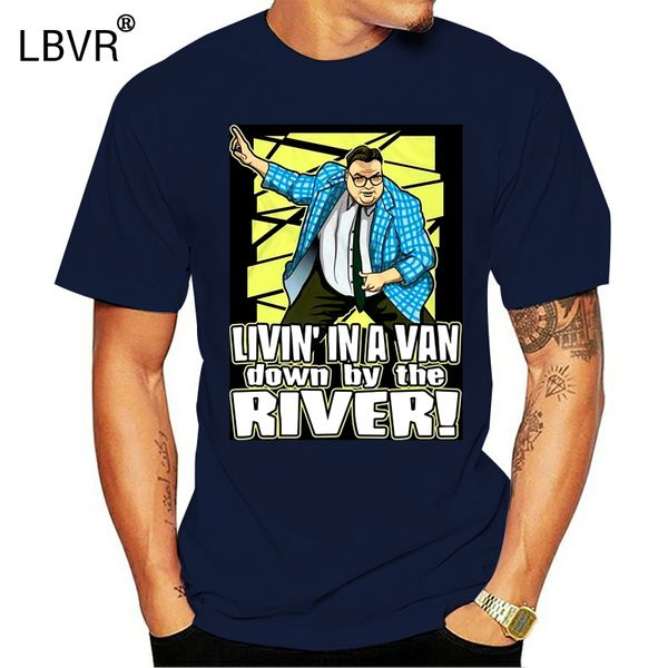 

matt foley livin' in a van down by the river snl comedy black t-shirt s-5xl printing tee tshirt
