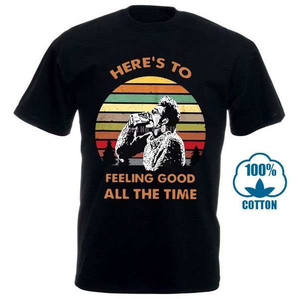 

seinfeld kramer here s to feeling good all the men's black t shirt cotton m 5xl