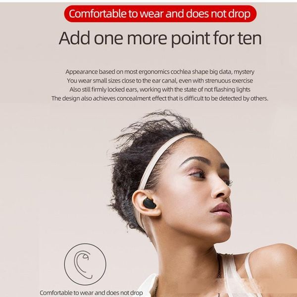 

a6s tws wireless bluetooth earphones waterproof earbuds mini music headphones noise reduction earpieces for huawei xiaomi iphone