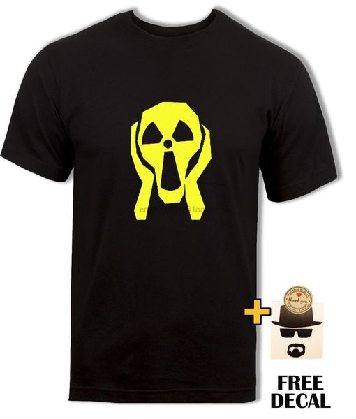 

nuclear radioactive sign t shirt the scream painting funny street fashion unshort sleeve mens formal shirts