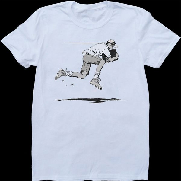 

hunter s thompson running gonzo white custom made t-shirt streetwear casual tee shirt
