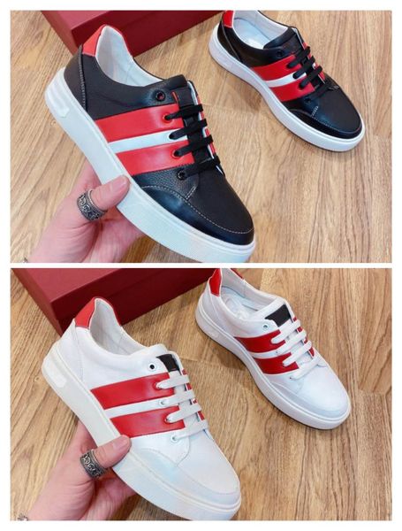 

2020 latest men's black smooth calfskin sneakers cd1 b25 high-end casual shoes fashionable and comfortable breathable size 38-44