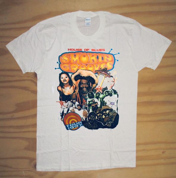 

rare smokin grooves 1997 t-shirt george clinton roots pharcyde cypress hill