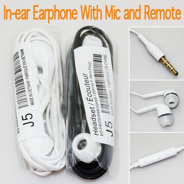 

earphone in-ear stereo 3.5mm headphones headset with mic and remote for mp3