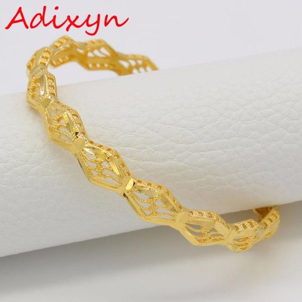 

adixyn 6.5cm6.8cm дубай браслет для женщин цвета золота эфиопских свадебного african браслет арабских ювелирных подарков n1812, Black