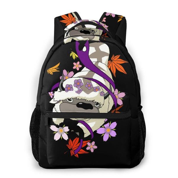 

the last airbender shoulder bag for teenage blossom appa fashion students backpack