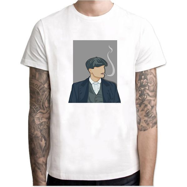 

peaky t shirt classic vintage shelby bros t-shirt short sleeve o-neck cotton aesthetic man tee shirt camisetas hombre