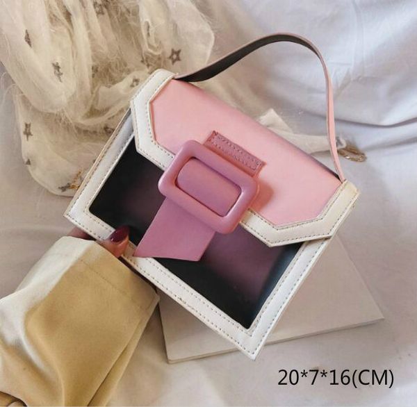 

lady handbags shoulder bag pvc fashionable single chain bags crossbody female pu small square bag
