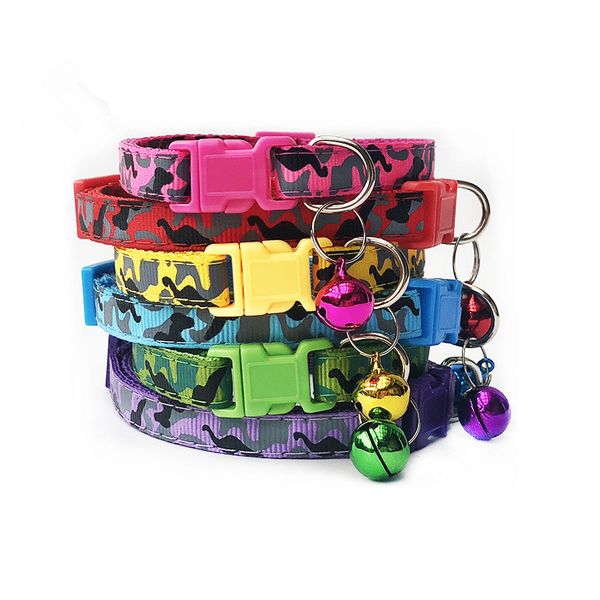 

dog collars & leashes 2021 adjustable cat collar bell for cats puppy kitten pet lead supplies products