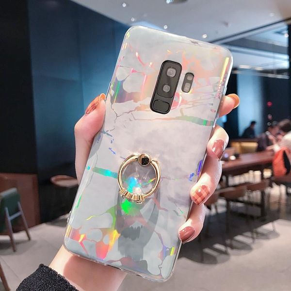 

for samsung s9 plus case luxury marble ring holder phone case cover for samsung galaxy s7 s8 s10 plus s10e etui note 8 note 9 tpu coque
