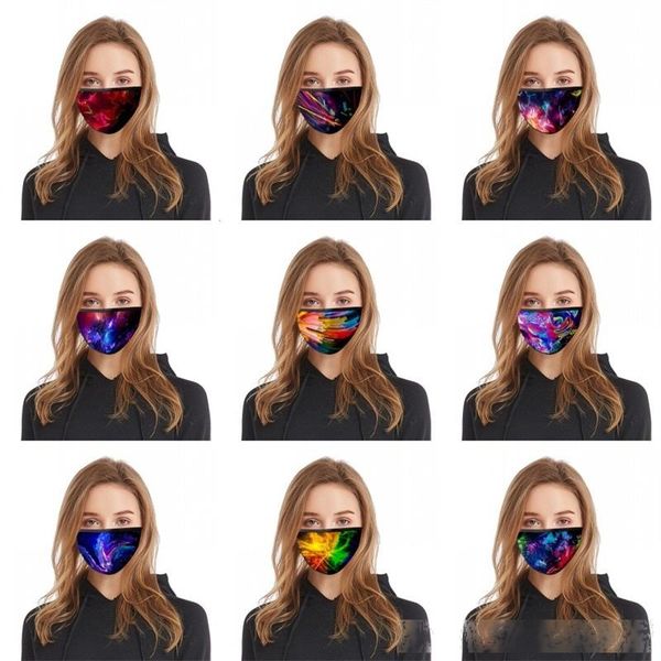 

galaxy print black face masks fashion reusable mascarilla meryl anti smoke respirator lady kid washable custom 2 6bl c2