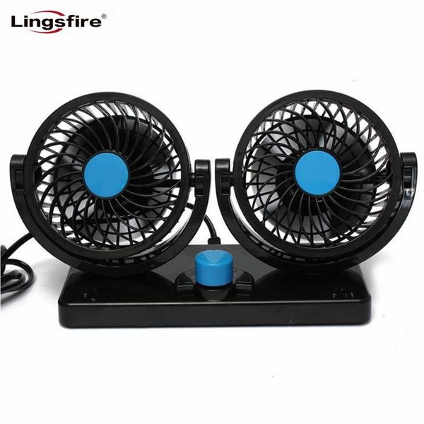 

electric fans 360 rotating adjustment car auto cooling air fan ventilation dashboard summer circulator