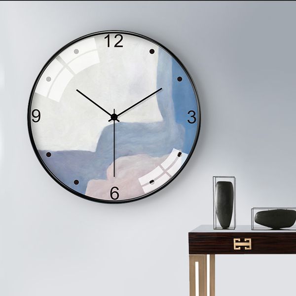 

nordic digital wall clock modern design silent creative rural wall clock minimalist kitchen living room klok home decor ad50wc