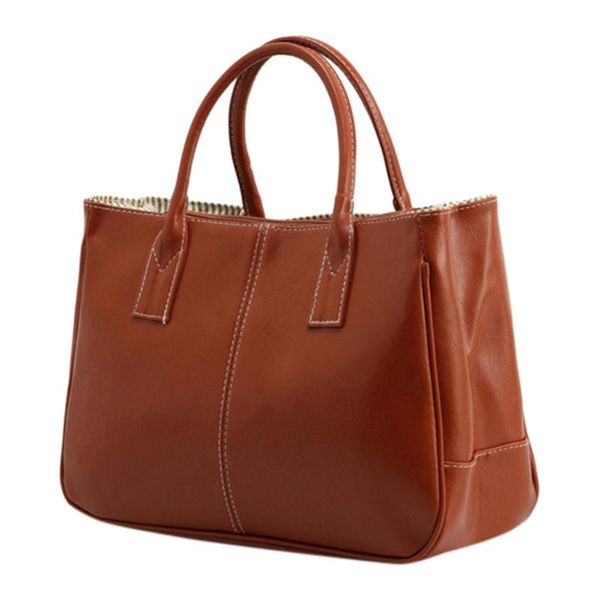 

soft leather shoulder bag totes ladies solid color red women large capacity simple all-purpose fashion shopping female handbags