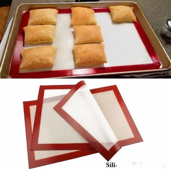 

non-stick silicone pastry bakeware baking mat tray oven dough rolling liner sheet