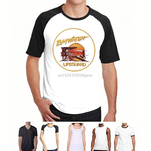 

men funny t shirt women cool tshirt baywatch lifeguard t-shirt
