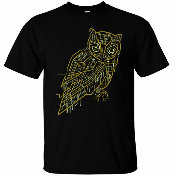 

owl circuit electric t-shirt mens
