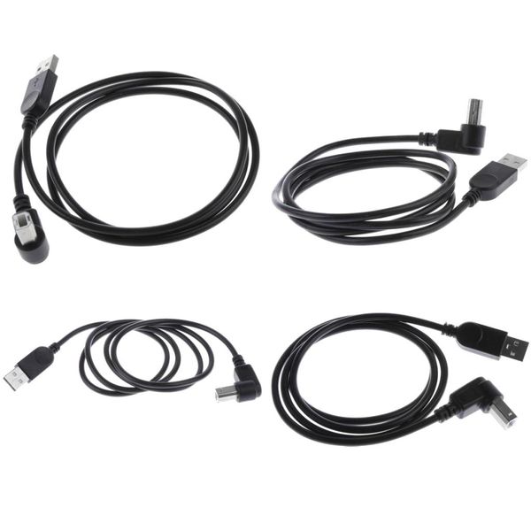 

4pcs/lot usb2.0 male to type b 90°different angle extension adapter cable line