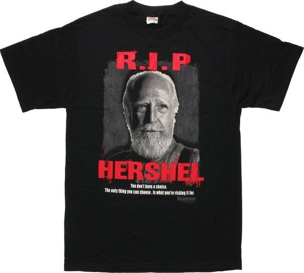 

walking dead rip hershel лицензионных взрослой тенниска