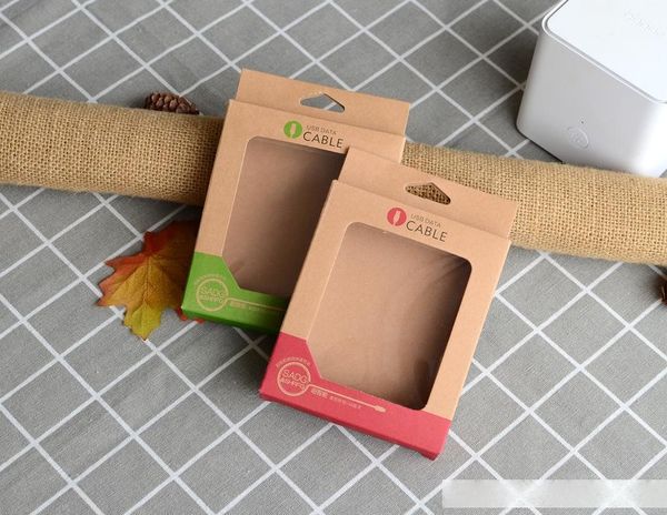 

kraft packaging box packages box for 1m/3ft charging cable usb cable charger for 3m/10ft cable package