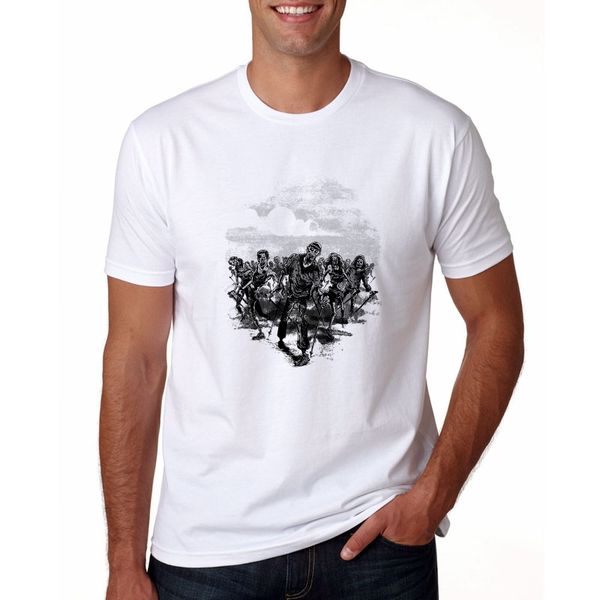 

смешные tshirt the walking dead футболка man марка evolution nordic walking b мужская футболка мода 2017