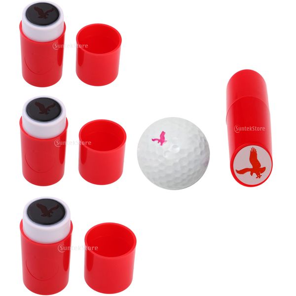 

3pcs colorfast quick-dry golf ball stamp stamper marker impression seal eagle