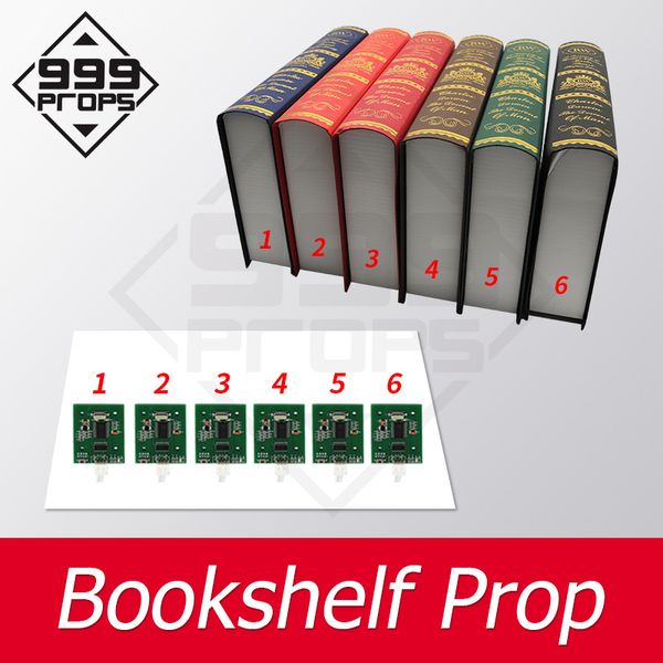 

книжная полка пропа побег комната проп место всех книги в corrct места, чтобы открыть эвакуационный реквизит maglock rfid датчик реквизит 99
