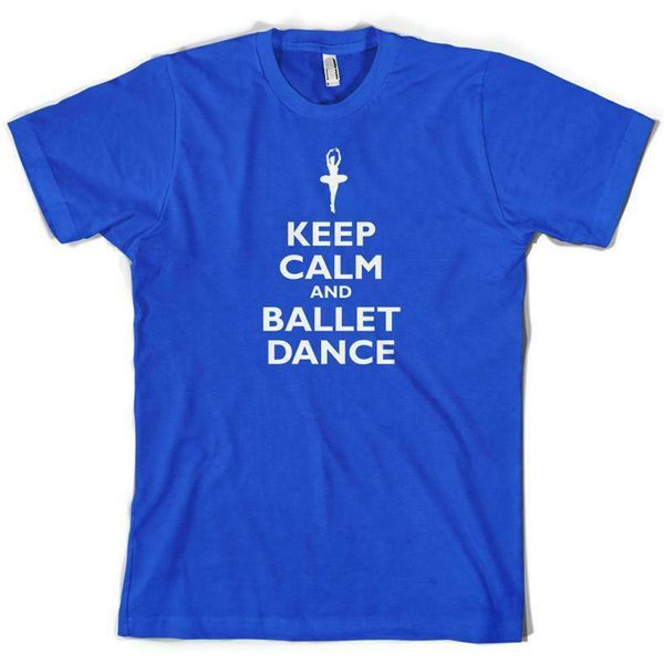 

keep calm and ballet dance men's t - shirt size s - 6xl popular tagless tee shirt