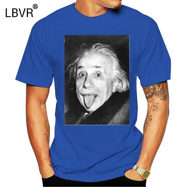 

uptown classics einstein tongue retro white crew neck tee t-shirt colorful tee shirt
