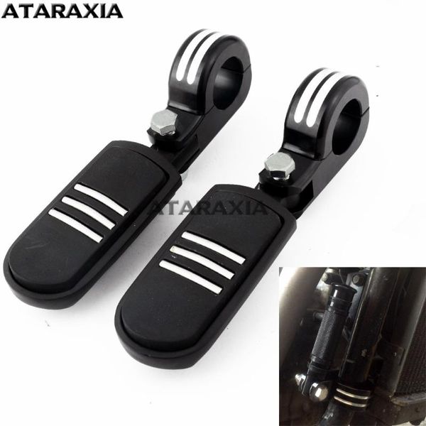 

motorcycle highway foot pegs footrest clamp mount footrests crash bars guard cnc for dyna chopper bobber