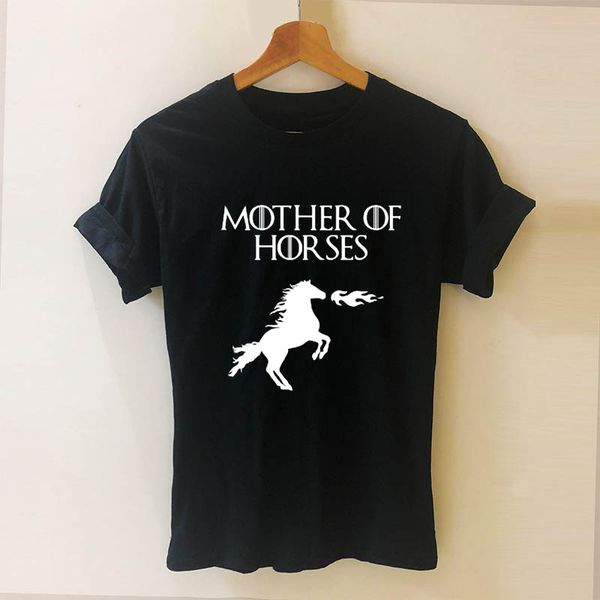 

mother of horses print women tshirt casual cotton hipster funny t shirt for girl tee drop ship