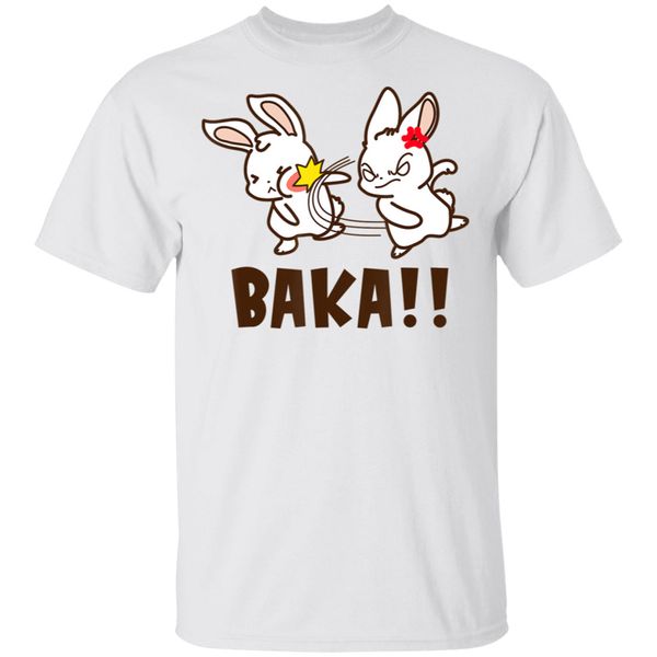 

baka cute japanese word otaku anime manga lover funny gift white t-shirt m-xxxl loose size ajax tee shirt