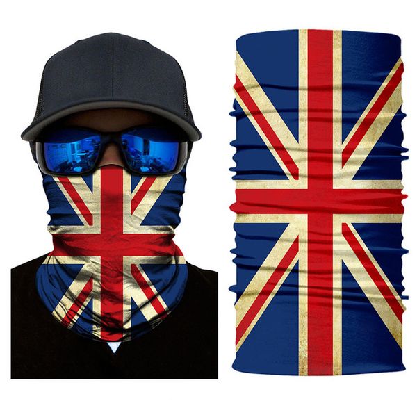 

cycling caps & masks flag seamless magic outdoor neck gaiter cover face scarves sport fishing hunting hiking bandana tube scarf men women, Black
