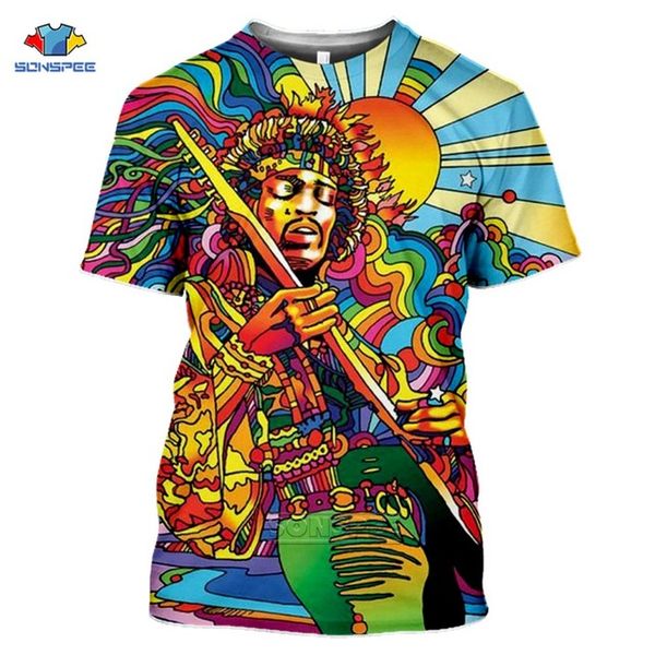 

anime hippie musician men pop art psychedelic homme 3d print shirts graphic comics horror men clothing