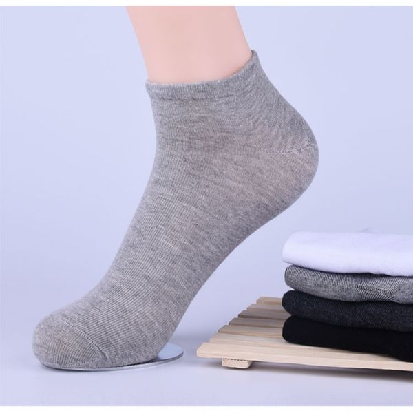 

men's casual sweat-absorbing boat cotton boat socks cotton socks 1hrob, Black