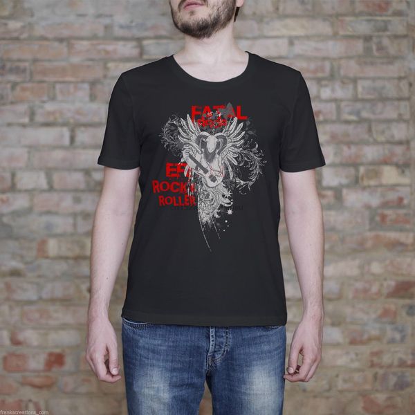 

фатальная ошибка рок рубашка. rocker roller mens подарков тенниска смешной рубашка